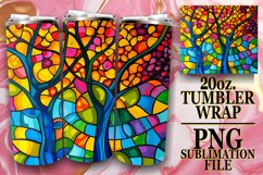 Vibrant Stained Glass 20oz Tree Wrap Product Image 1