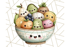 Fruit Doodles Clipart, Cute Cartoon Fruit PNG, Kawaii Food Product Image 2