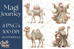 Gifts of the Magi Clip Art, Christian Christmas PNG Clipart Product Image 1