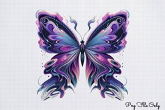 Smoke Butterflies Clipart PNG Product Image 1