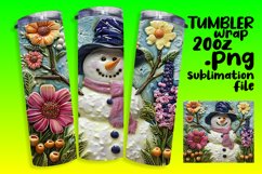 Holiday Horizon: Tropical Snowman Sublimation Product Image 1