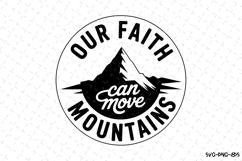 Our Faith can move SVG | SVG Cut files | Cricut Product Image 1