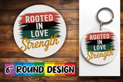 Radiant Ornaments Circle Sublimation PNG, Juneteenth Product Image 1