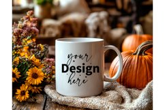 Thanksgiving 11oz white blank Coffee Mug Mockup Product Image 1