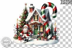 Christmas Santa Sublimation - Clipart PNG Design Product Image 1