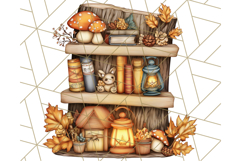 Fall Fairy House Clipart PNG, Autumn Homes and Decor Product Image 2