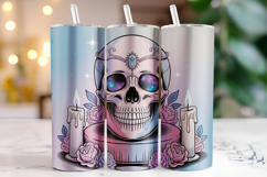 Halloween Skull Tumbler Wrap | Sublimation | Tumblers Product Image 1
