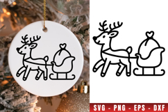 Christmas icon svg, icon png clipart, christmas outline svg Product Image 1
