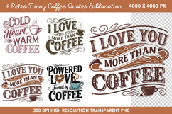 Retro Funny Coffee Sublimation PNG Product Image 1