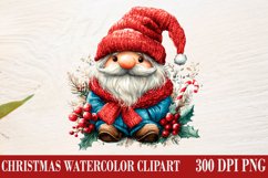 Christmas Gnome Clipart, Winter Clipart Product Image 1