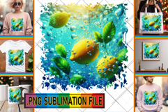 Joyful TSHIRT Designs Ideas PNG, 3D Fruits Product Image 1