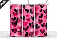 Lovely Hearts Tumbler Design | Valentine&#039;s Day Tumbler Wrap Product Image 1