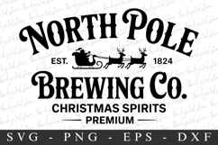 North Pole brewing Co. Svg | Christmas svg Product Image 1