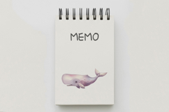 Cute Sperm Whale Deep Sea Animal PNG Summer Product Image 5