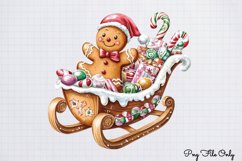 Christmas Gingerbread Man Clipart PNG Product Image 1