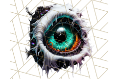 Spooky Halloween Eye PNG, Cute Eyeballs Halloween Clipart Product Image 2