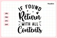Makeup Bag Quotes for Cosmetic Pouch | If Found, Return Product Image 3