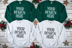 Christmas Family Matching Group Flat Lay T-Shirt Mockups Product Image 1