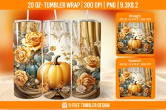 Tumbler Sublimation Wrap, 20 oz Fall Tumbler Wrap Product Image 1