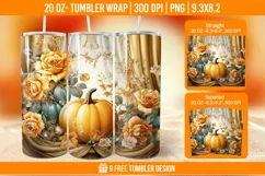 Tumbler Sublimation Wrap, 20 oz Fall Tumbler Wrap Product Image 1
