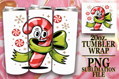 Blissful Dreams 20oz tumbler wrap, Cute Christmas Product Image 1