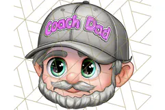 Father's Day Clipart PNG, Funny Dad Cartoon Clip Art Product Image 2
