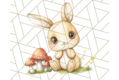 Woodland Nursery Baby Animals And Fantasy Forest PNG Clipart Product Image 2