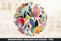 Leaves Wind Spinner Sublimation Design Product Image 1