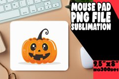 Pumpkin Animal Round Mouse Pad PNG Product Image 1