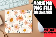 Boho Floral Symphony Mouse Pad Sublimation Design PNG Product Image 1