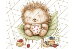 Tea Time Animal Clipart PNG Woodland Forest, Cottagecore Png Product Image 2