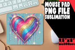 ENCHANTED MOUSE PAD SUBLIMATION STYLE, Heart Product Image 1
