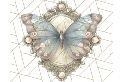 Vintage Butterfly PNG Clipart, Fairytale Cottagecore Images Product Image 2