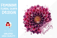 Feminine Floral Design Watercolor Flower Illustration Product Image 1