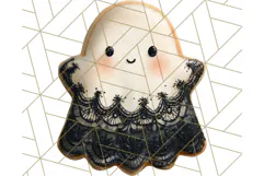 Halloween Cookie Clipart PNG, Spooky Sugar Treat Art Product Image 2