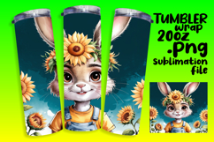 BEAUTY 20oz Tumbler PNG Wrap , Cute Bunny Product Image 1