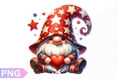 Valentine&#039;s Day Gnome Clipart - Gnome Sublimation PNG Design Product Image 1