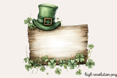 St Patricks Day Signs Clipart PNG Product Image 1