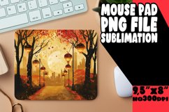 Mouse Pad Design Watercolor Autumn Scene Product Image 1