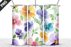 Flowers Tumbler Wrap | Sublimation Design | Tumble PNG Product Image 3