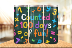 100 Days Of School Tumbler wrap, Teacher Day 20oz Tumbler Product Image 1