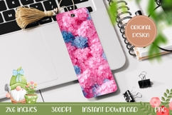 Pink Hydrangea Bookmark, Floral Bookmark Printable Product Image 1