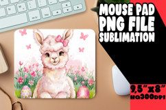 Blissful Mouse Mat Sublimation PNG, Cute Easter Product Image 1