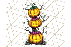 Spooky Jack O Lantern PNG Clipart, Scary Halloween Pumpkins Product Image 2