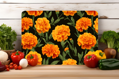 Marigold Flower Cutting Board | Cutting Board png Product Image 3