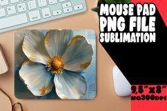 Radiant Petals: Sublimated Mouse Pad Designs PNG Product Image 1