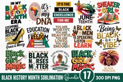 Black History Month Sublimation Bundle PNG Product Image 1