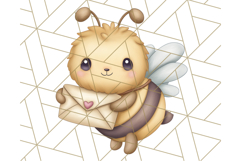 Adorable Bee Clipart PNG, Cute Bees and Accessories PNG Product Image 2