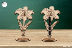 Flowers Pen Stand Laser Cut Bundle | Glowforge | SVG Product Image 16