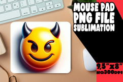 Timeless Mouse Pad Designs for Kids, 3D Emoji Product Image 1